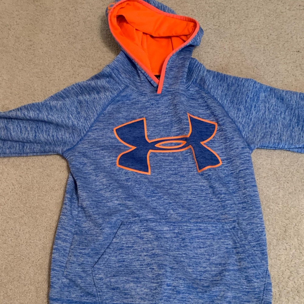 Cool blue and orange hoodie